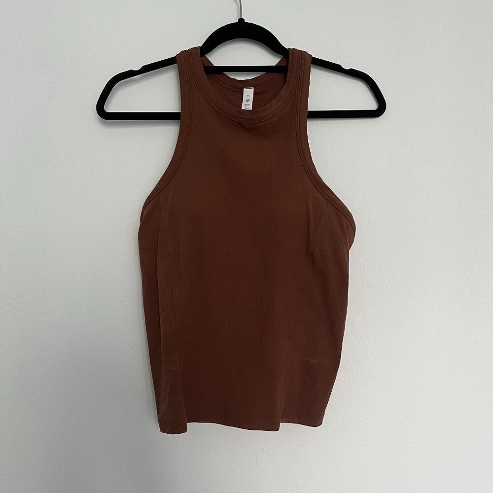 NEW Lululemon Ribbed Nulu Racerback Yoga Built-in Bra Tank Top 10 New with tags